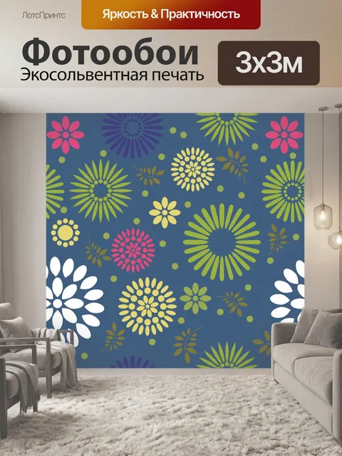 Фотообои Цветочный узор Фоновые обои