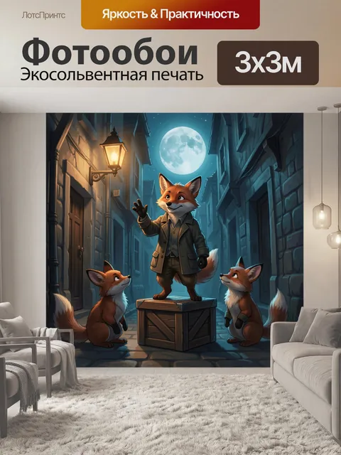300 × 300 см · Экосольвентная печать