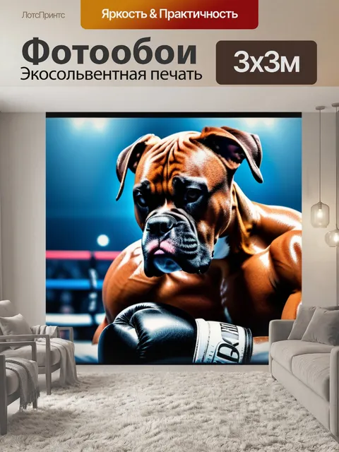 Фотообои с боксером