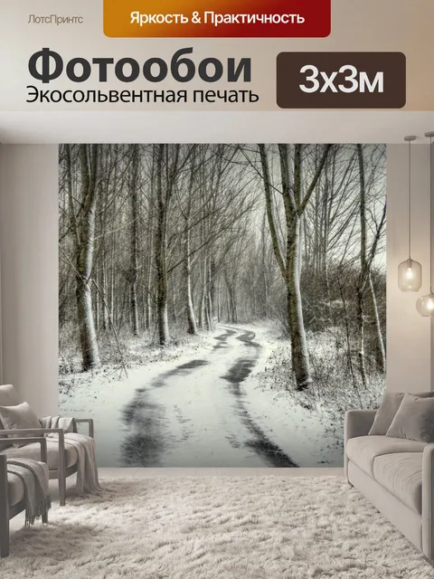 Фотообои Путь через лес