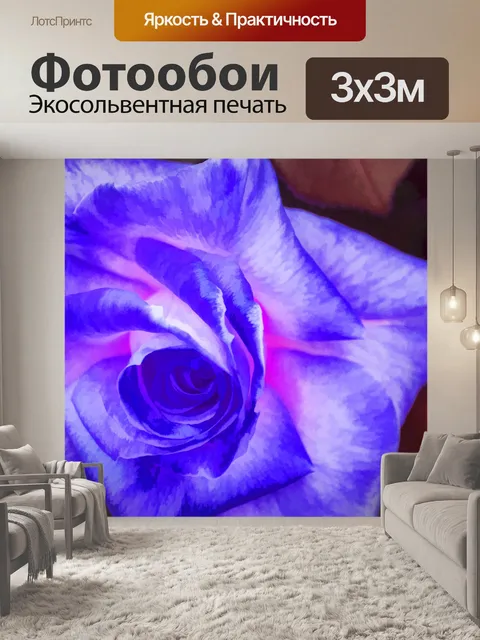Фотообои Фиолетовая роза