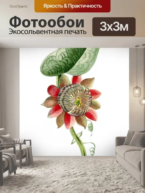 Фотообои Клипарт Flowers art vintage