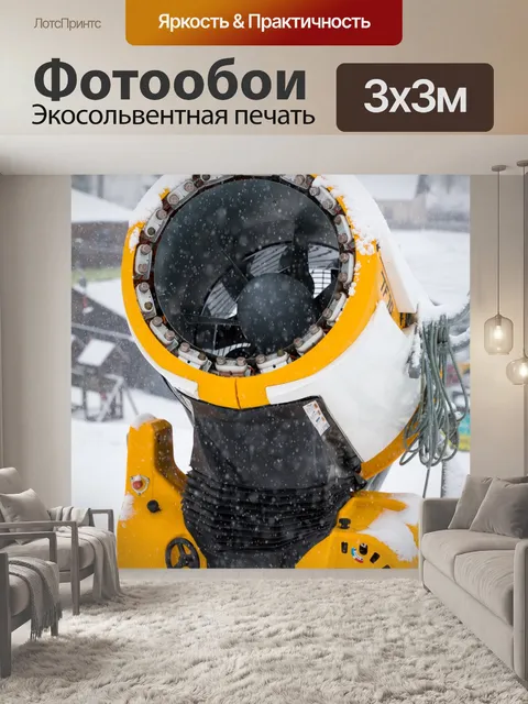 Фотообои снежная пушка