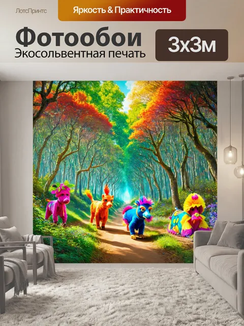 Фотообои лес в стиле сюрреализм