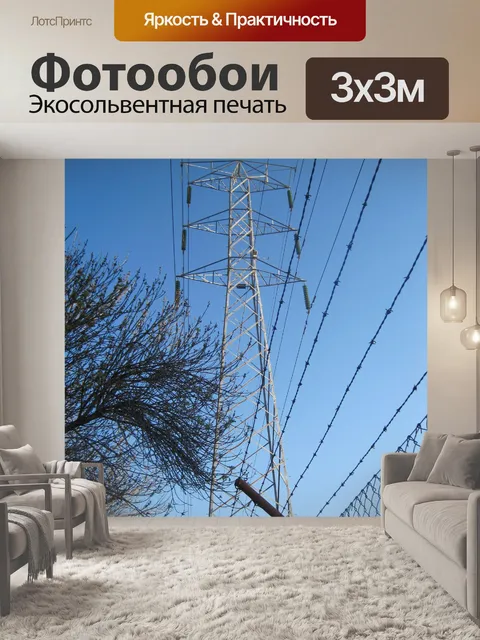 Фотообои Электрические пилон
