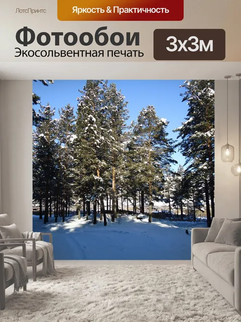 Фотообои Зимний лес