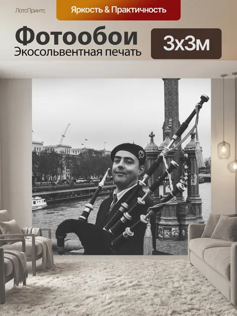 Фотообои Волынка проигрыватель