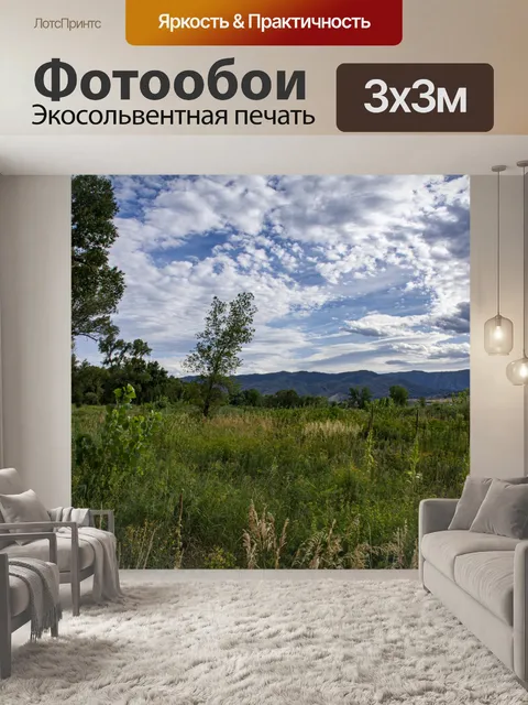 Фотообои Колорадо луговой пейзаж