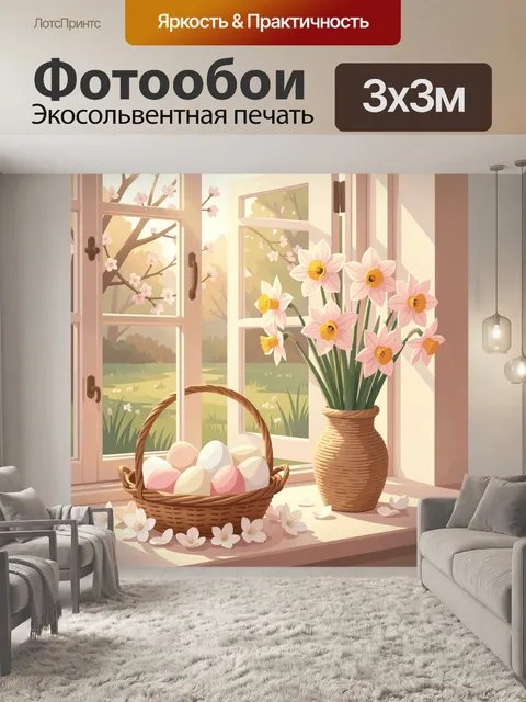 Фотообои Весенний натюрморт у окна