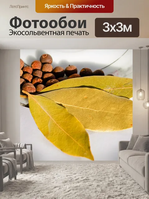 Фотообои Лавровый лист и душистый перец