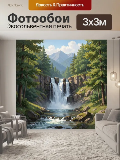 300 × 300 см · Экосольвентная печать
