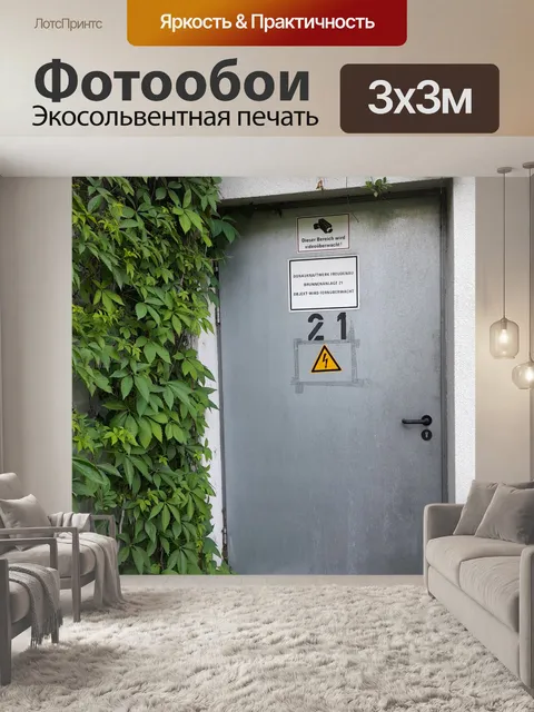 Фотообои дверь