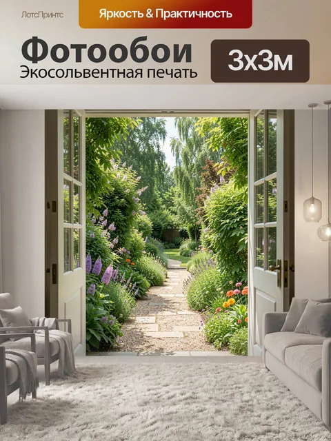 300 × 300 см · Экосольвентная печать