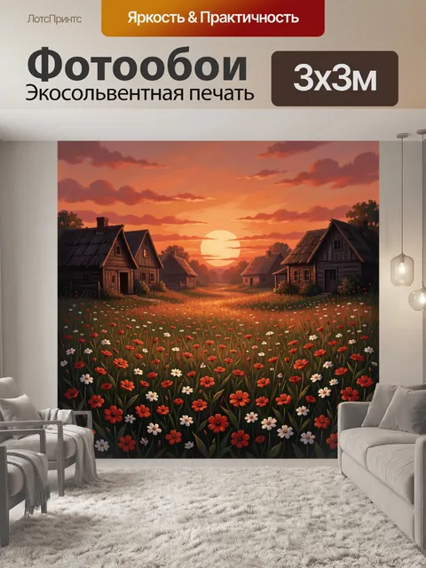 300 × 300 см · Экосольвентная печать