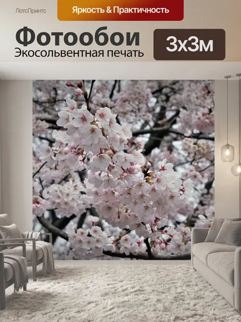 Фотообои Вишни в цвету
