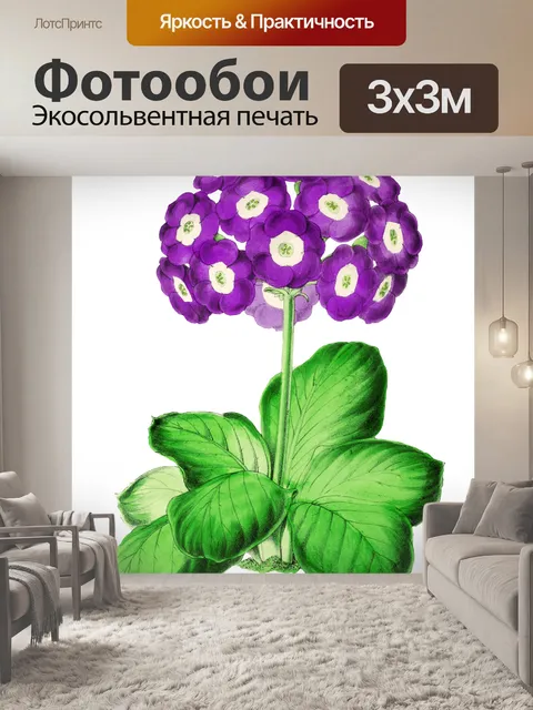 Фотообои Цветение первоцвета винтажное искусство