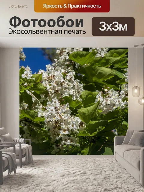 Фотообои цветущее дерево