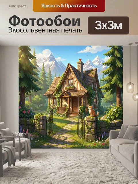 300 × 300 см · Экосольвентная печать