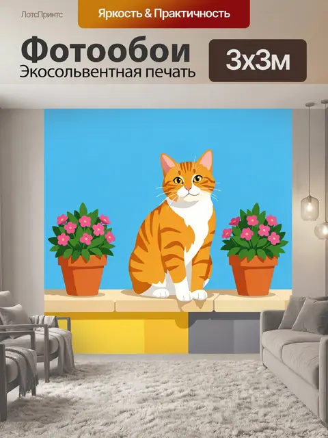 300 × 300 см · Экосольвентная печать