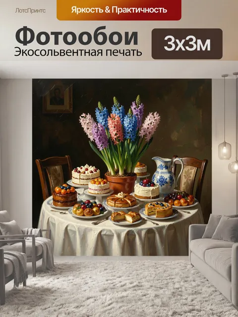 300 × 300 см · Экосольвентная печать