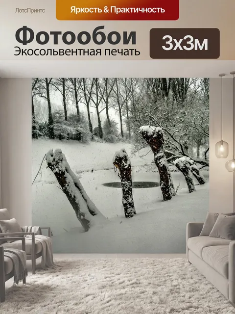 Фотообои Снег