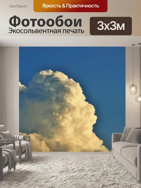 Фотообои белое облако 1