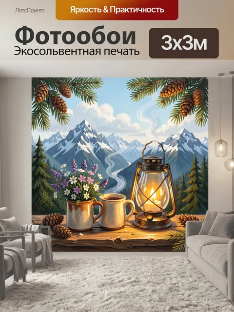 300 × 300 см · Экосольвентная печать