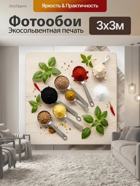 Фотообои Мерные ложки со специями