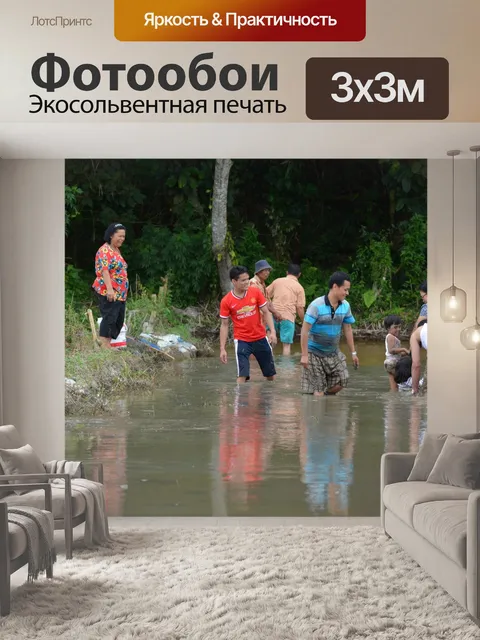 Фотообои Слить прудовой рыбы