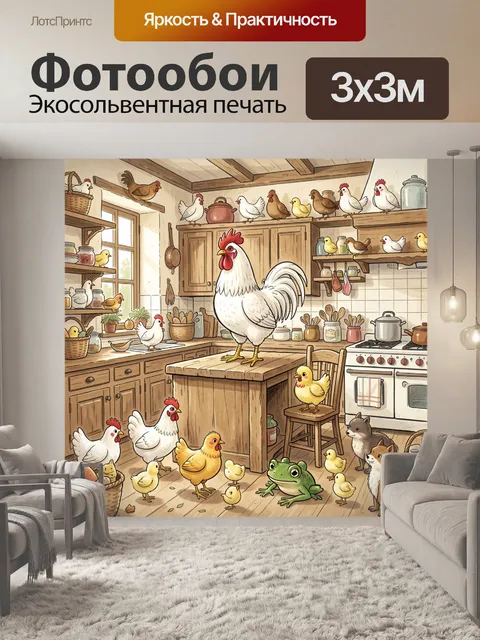 300 × 300 см · Экосольвентная печать