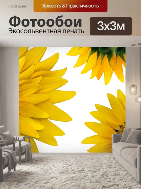 Фотообои Угловые цветы 2