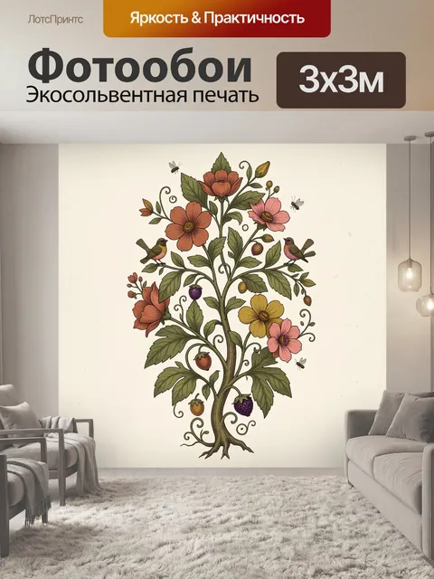 300 × 300 см · Экосольвентная печать