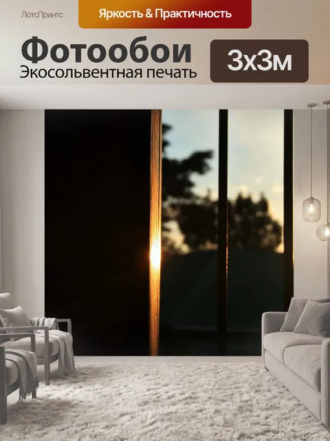 Фотообои солнечный свет на задней двери