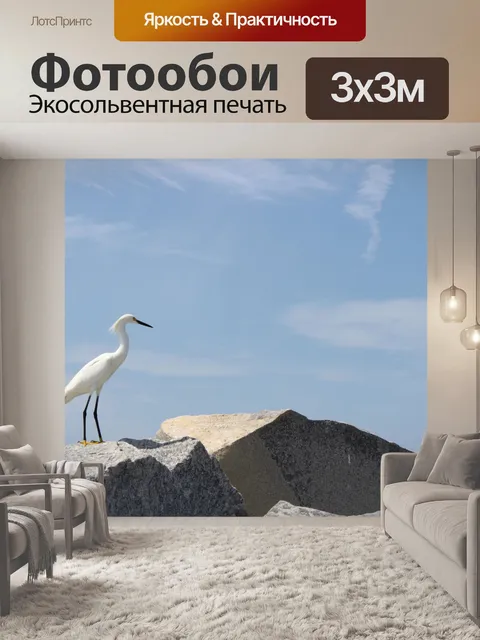Фотообои Белая цапля
