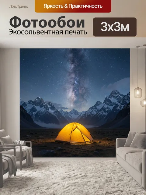 300 × 300 см · Экосольвентная печать