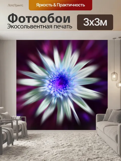 Фотообои ромашка зум размытие