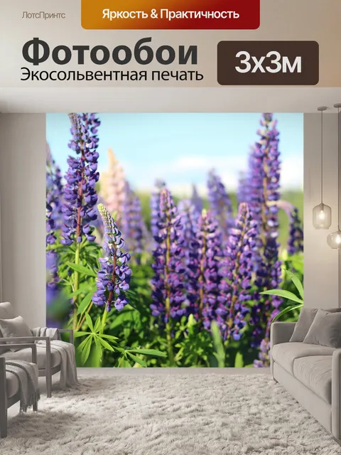 Фотообои Люпины