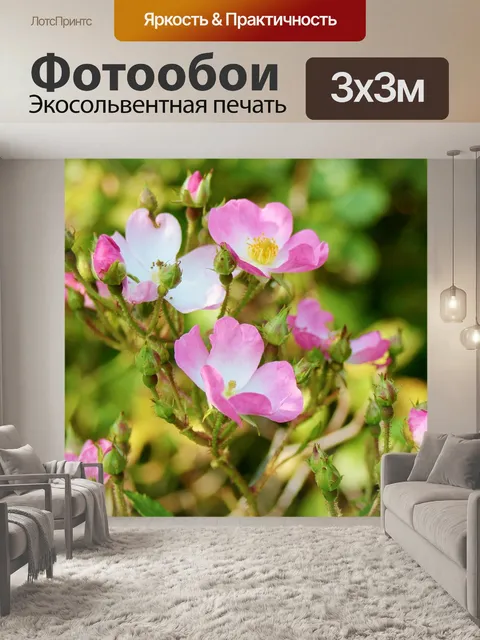 Фотообои Собака розы
