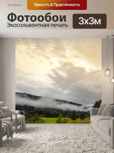 Фотообои Утренний лес