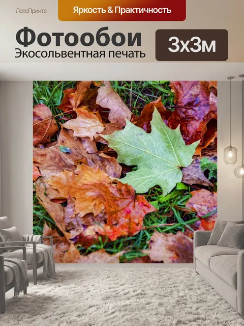 Фотообои Осенние листья
