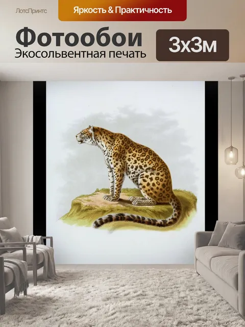 Фотообои Большая кошка леопард кошка ягуар