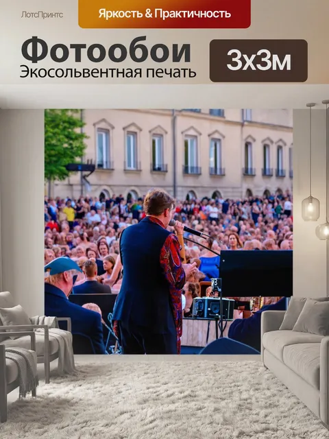 Фотообои концерт под открытым небом на французской площади