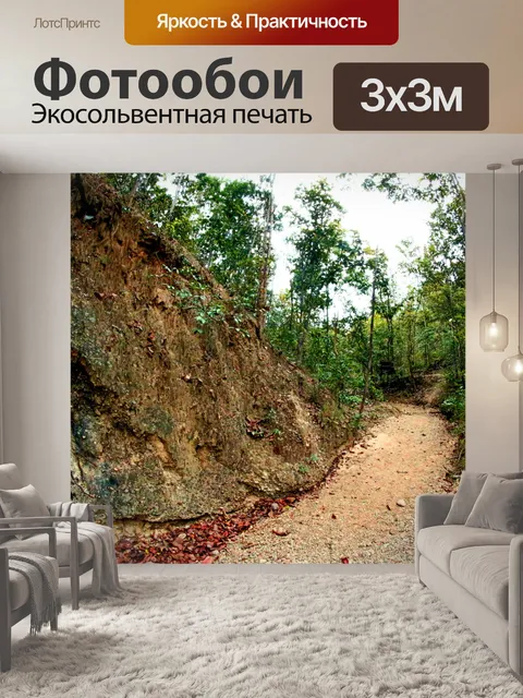 Фотообои Тропинка в садовых джунглях
