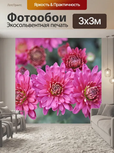 Фотообои Розовый