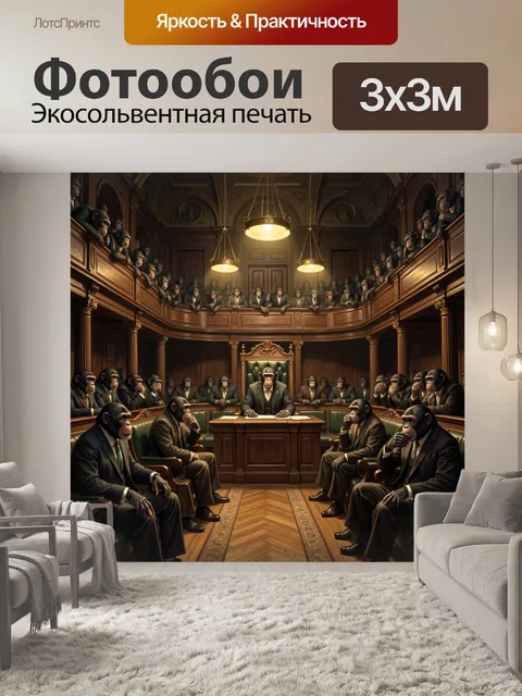 Фотообои Обезьяны в зале парламента