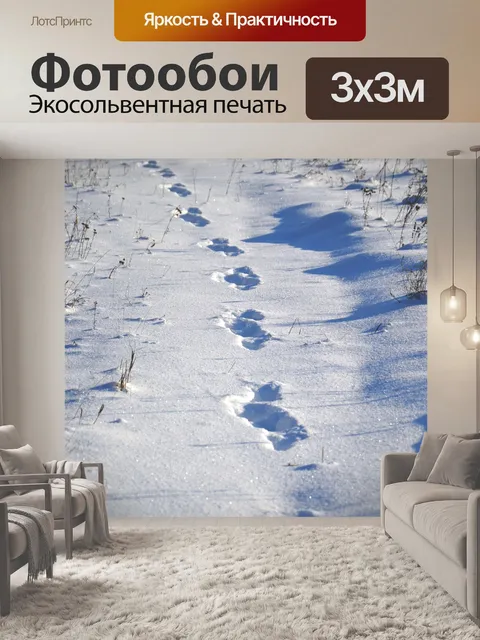 Фотообои Следы животного