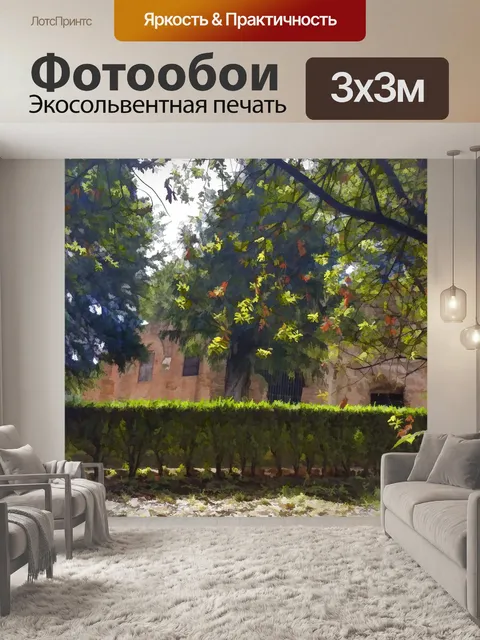 Фотообои Покрашенный двор
