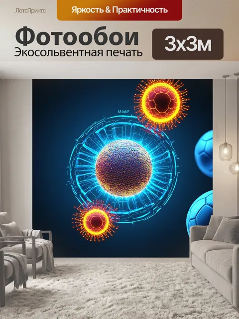 Фотообои схема клеточной структуры