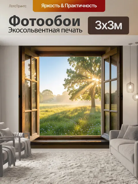 Фотообои Солнечное утро у окна