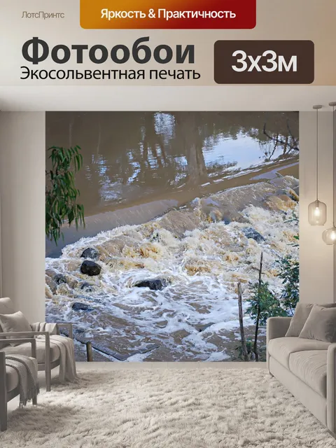 Фотообои Переполненная водный